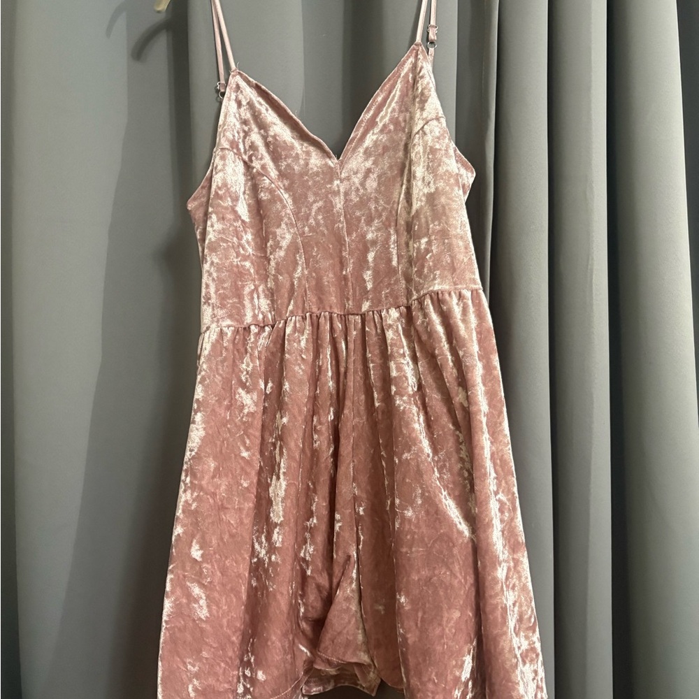 Primark Blush Velvet Romper